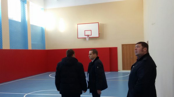 Спортивный зал Михалевской СОШ готов к проведению уроков физкультуры. Последние штрихи перед открытием 