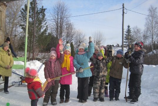 Ни мороз, ни ветер не смогли заставить сидеть дома