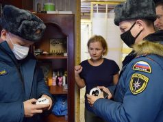 Многодетным семьям из Ермолино установили автономные пожарные извещатели