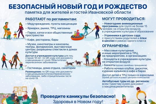 Безопасные новогодние и рождественские каникулы в Ивановской области