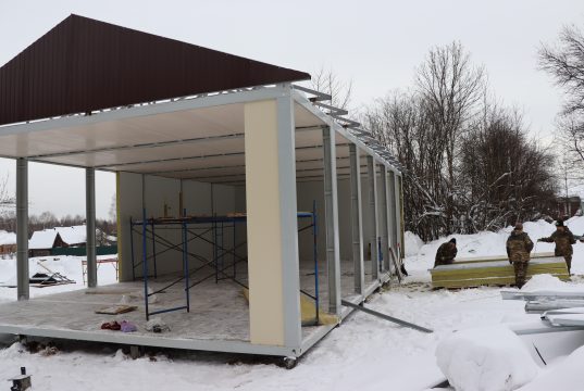 Продолжаются работы по строительству Куликовского и Котцынского домов культуры