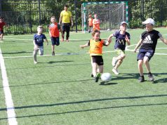 У Михалевской средней школы появилась новая спортивная площадка