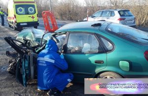 В Ивановском районе женщина за рулем не справилась с управлением и попала в ДТП