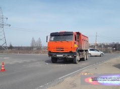 В Ивановском районе легковой автомобиль столкнулся с «КАМАЗом»