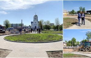 В центре Кохмы в рамках проекта благоустройства проводят работы по расширению пешеходных зон