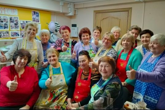 Активисты районного общества ветеранов представили свои идеальные блинчики