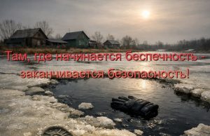 Весенний лед опасен!