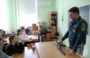 Урок гражданской обороны прошёл в Чернореченской средней школе