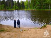 В Кохме в преддверии Дня Победы произведено водолазное обследование места массового отдыха (пляжа) на водоеме Запрудка