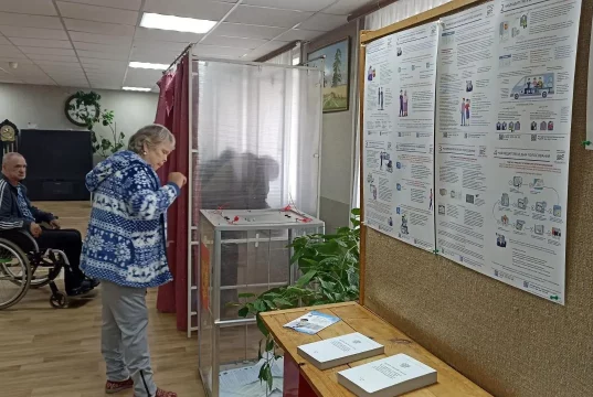 18 сентября в Богородском доме-интернате открылся избирательный участок