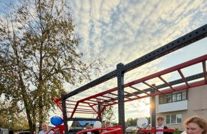 В деревне Голчаново торжественно открыли новую спортивную площадку