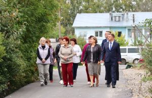 Сергей Низов оценил качество работ по благоустройству в деревне Куликово