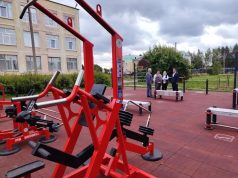 В Коляновской школе завершили монтаж оборудования на специализированной площадке для приема нормативов физкультурно-спортивного комплекса «Готов к труду и обороне» (ГТО)