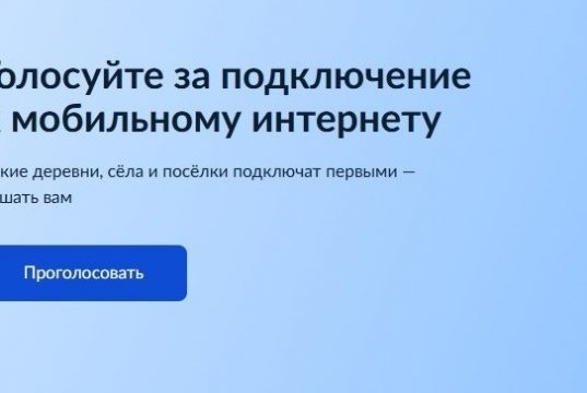 Голосуйте за подключение к мобильному интернету!